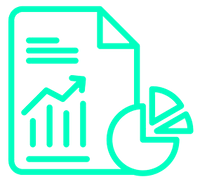 Statistics financial literacy curriculum topic icon