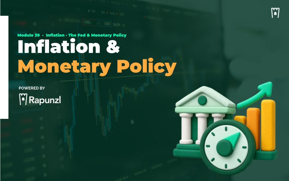 Inflation & Monetary Policy cover graphic for the Rapunzl economics curriculum